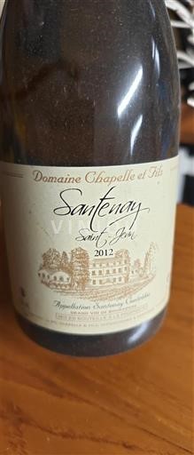 Burgundi Santenay Domaine Chapelle et Fils Sous la Roche 2012