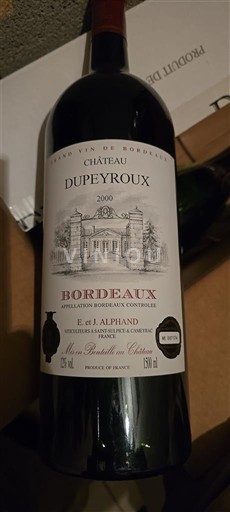 Bordeaux Château Peyroux 2000