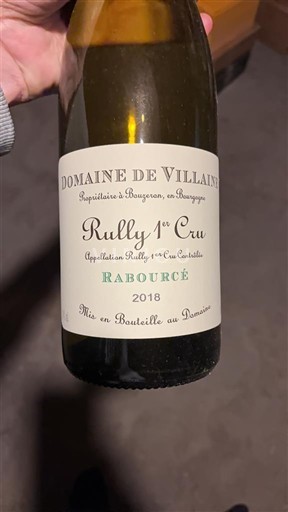 Burgundsko Rully Premier Cru Domaine Villaine Rabourcé 2018