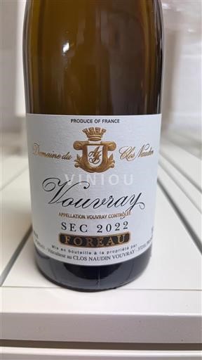 Thung lũng sông Loire Vouvray Domaine Clos Naudin Sec 2022