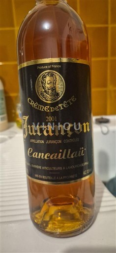 Sud-Ovest Jurançon Cancaillau Crème de Tête 2001