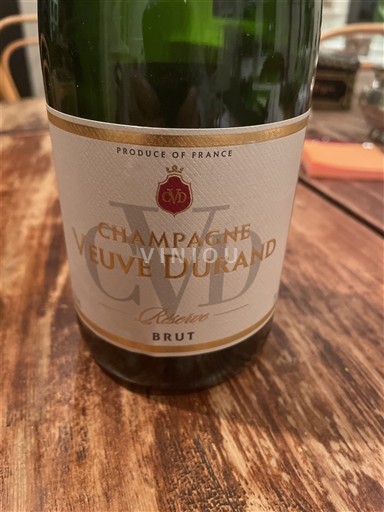 Peneča vina Blanc brut Céleste Veuve Durand Non millésimé Francija Šampanja Šampanjec AOC