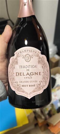 Champagne Šampanské Delagne & Fils Tradition Grande Brut Rosé Neročník