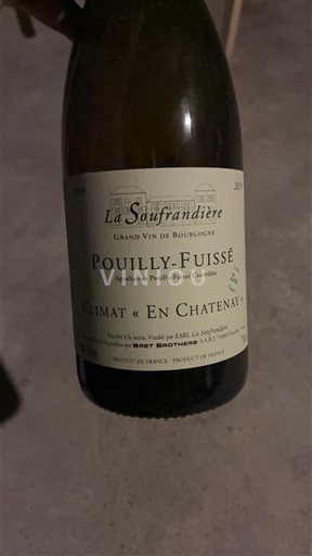 Burgundy Pouilly-Fuissé La Soufrandière Climat En Chatenay 2019