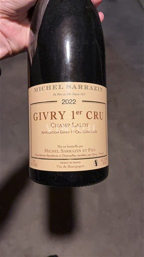 Burgundy Unspecified Premier Cru Michel Sarrazin et Fils Champs Lalot 2022