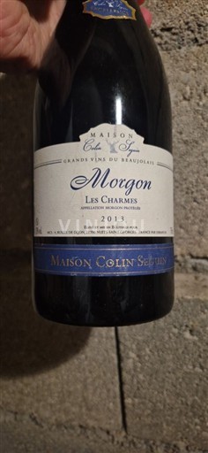 Vini Rouge sec Les Charmes Maison Colin Seguin 2013 Francia Beaujolais Morgon AOC