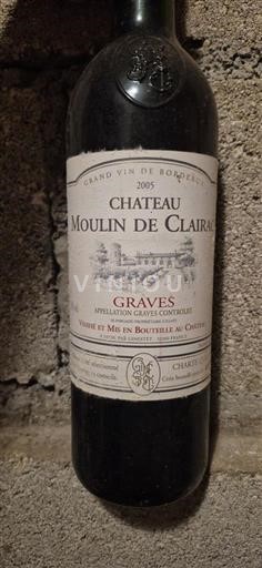 Bordeaux Graves Château Moulin de Clairac 2005