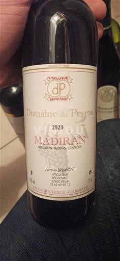 South West Madiran Domaine Peyrou 2020