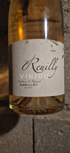 Rượu vang Rosé sec Mabillot 2020 Pháp Thung lũng sông Loire Reuilly AOC