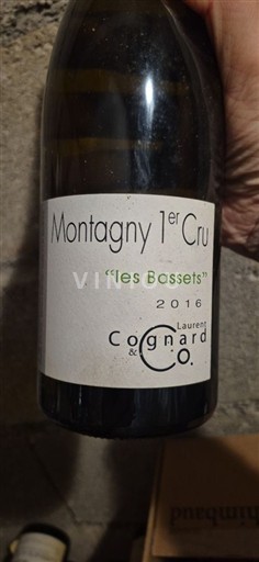 Bourgondië Niet gespecificeerd Premier Cru Laurent Cognard & Co Les Bassets 2016