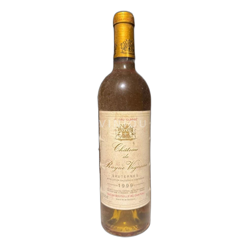 Bordeaux Sauternes Premier Cru Château Rayne Vigneau 1999