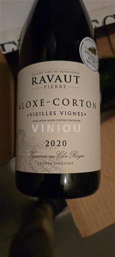Burgundi Aloxe-Corton Pierre Ravaut Vieilles Vignes 2020