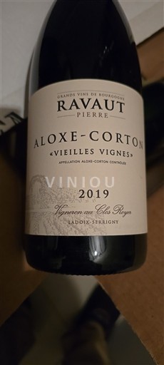Borgoña Aloxe-Corton Ravaut Pierre Vieilles Vignes 2019