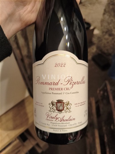 Burgundsko Pommard Premier Cru Domaine Virely-Arcelain Pommard-Pézerolles Premier Cru 2022