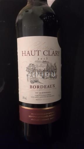 Bordeaux Haut Clary 2015