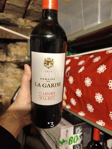 Jihozápad Cahors Domaine La Garde 2014