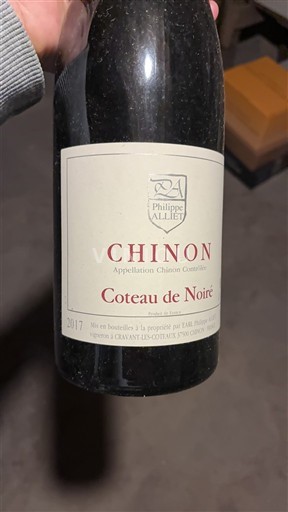 Vallée de la Loire Chinon Domaine Philippe Alliet Coteau de Noire 2017