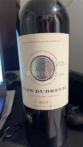 Bordeaux Saint-Émilion Grand Cru Grand Cru Clos Dubreuil 2017
