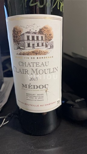 Bordeaux Médoc Château Clair Moulin 2017