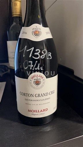 Bourgogne Corton Grand Cru Moillard Les Grandes Lolières 2016