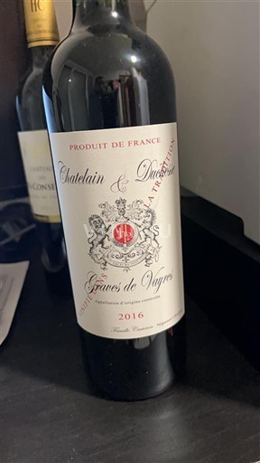 Bordeaux Graves-de-vayres Chatelain & Duchézeau Graves de Vayres 2016