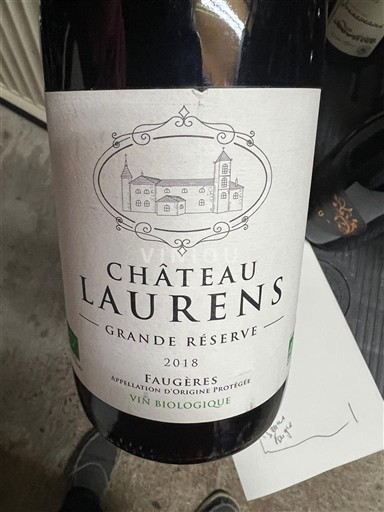 Languedoc Faugères Château Laurens Grande Réserve 2018