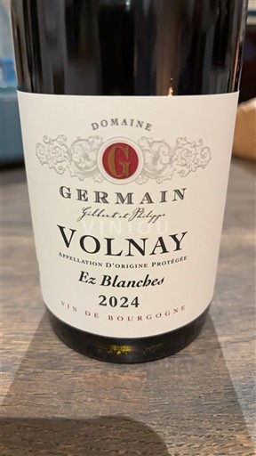 Burgundy Volnay Domaine Germain Ez Blanches 2024