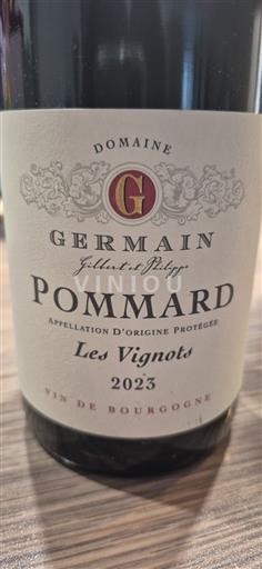 Borgoña Pommard Domaine Germain Les Vignots 2023