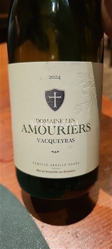 Rhônedalen Vacqueyras Domaine Les Amouriers 2024