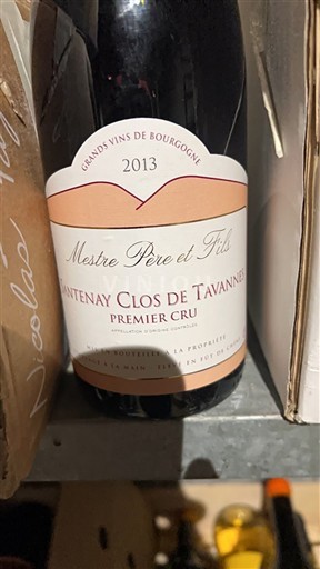 Borgogna Santenay Premier Cru Mestre Père et Fils Clos de Tavannes 2013