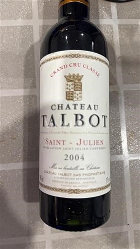 Bordeaux Saint-Julien Château Talbot 2004
