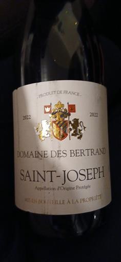 Rhône-dalen Saint-Joseph Domaine S Bertrand 2022