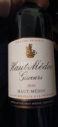 Bordéus Haut-Médoc Château Giscours Grande Réserve 2020