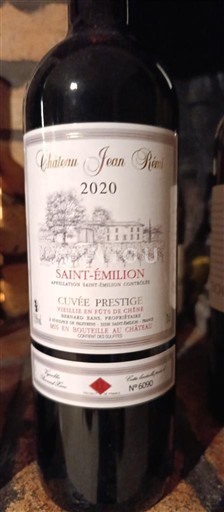 Bordeaux Saint-Émilion Château Jean Pierre Prestige 2020
