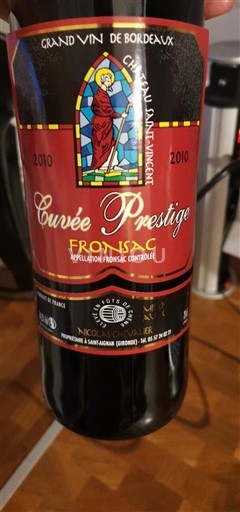 Bordeaux Fronsac Château Saint Michel Prestige 2010