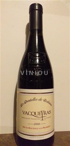 Rhône-dalen Vacqueyras Les Dentelles de Vidau 2008