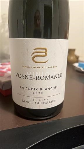 Bourgogne Vosne-romanée Domaine Benoit Chevallier La Croix Blanche 2020