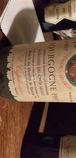 Bourgondië Bourgogne Domaine Gros Mont 1971