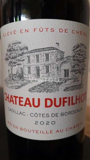 Bordéus Cadillac-Côtes-de-Bordéus Château Filhot 2020