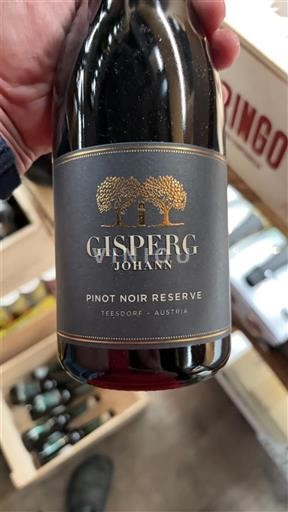 Dolní Rakousko Thermenregion Gisperg Johann Pinot Noir Reserve 2018