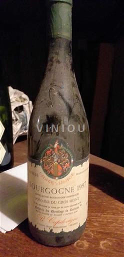 Burgundi Bourgogne Domaine Clos Moreau 1997