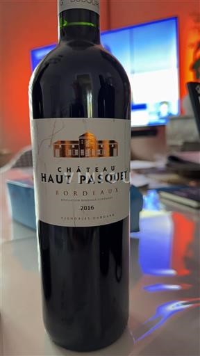 Burdeos Bordeaux Château Haut Pasquet 2016