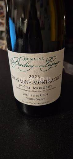 Burgundy Chassagne-Montrachet Premier Cru Domaine Bachey-Legros Les Petits Clos Vieilles Vignes 2023