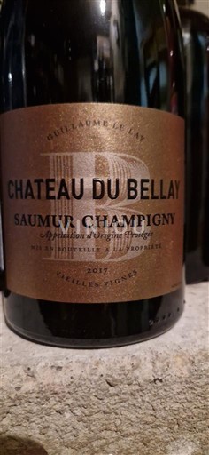 Loiren laakso Saumur-champigny Château Bellay Vieilles Vignes 2017