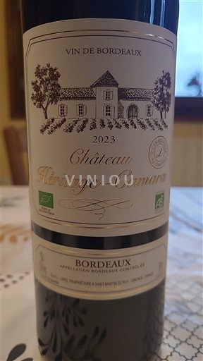 Burdeos Bordeaux Château Héritage Camaro 2023