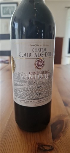 Burdeos Entre dos mares Château Courtade-Dubuc Rubis 2005