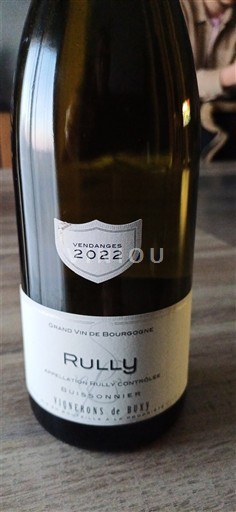 Burgundsko Rully Vignerons de Buxy Buissonnier 2022