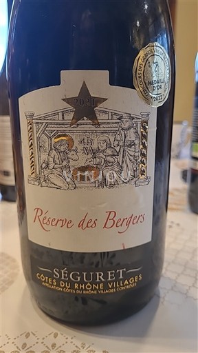 Rhône Valley Côtes du Rhône Villages Réserve des Bergers 2021