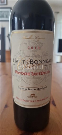 Bordeaux Montagne-saint-émilion Château Haut Bonneau 2010
