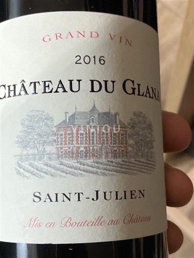 Bordeaux Saint-Julien Château Glana 2016